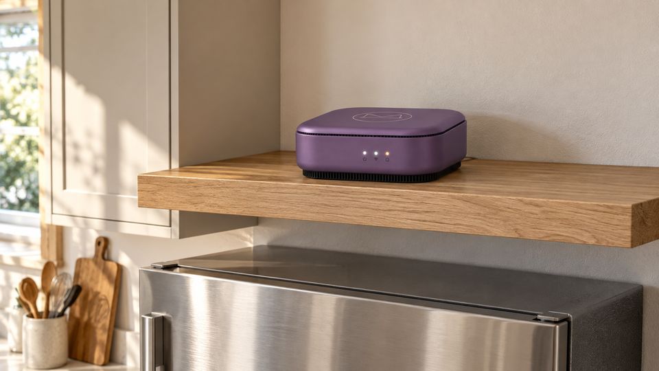 In a home, Dusk Violet / Purple